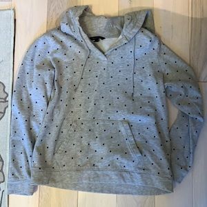 Tommy Hilfiger gray polka dot hoodie